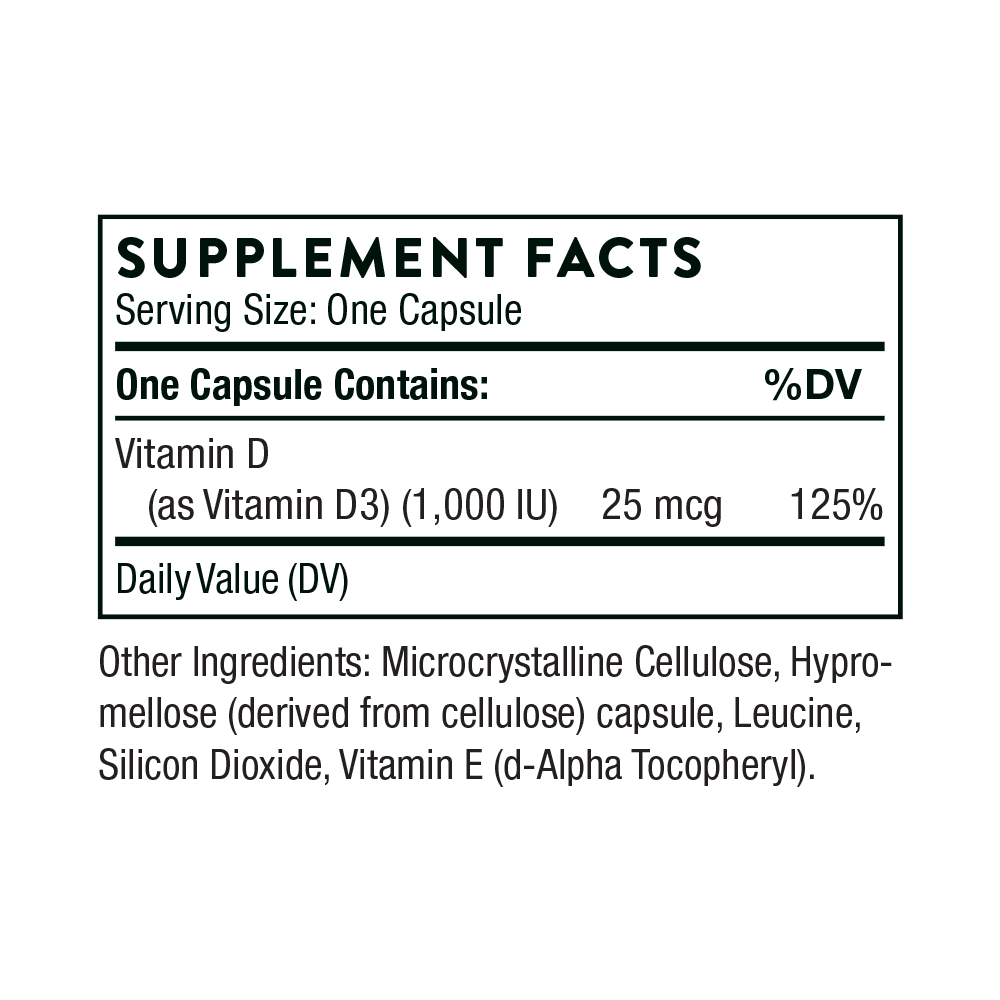 Thorne Research Vitamin-D 1000